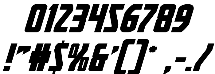 Heroes Assemble Bold Expandtalic Font OTHER CHARS