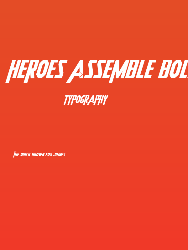Heroes Assemble Bold Expandtalic Poster