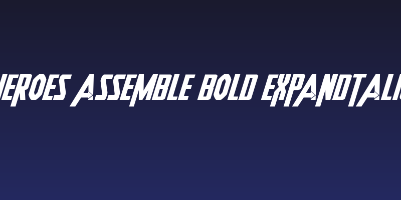 Heroes Assemble Bold Expandtalic Social Header