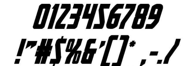 Heroes Assemble Bold Italic Font OTHER CHARS