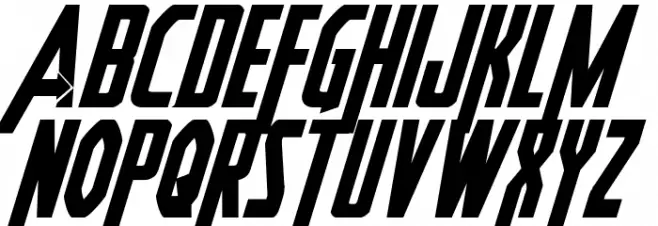 Heroes Assemble Bold Italic Polices MAJUSCULES