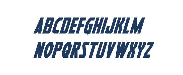 Heroes Assemble Bold Italic Lowercase