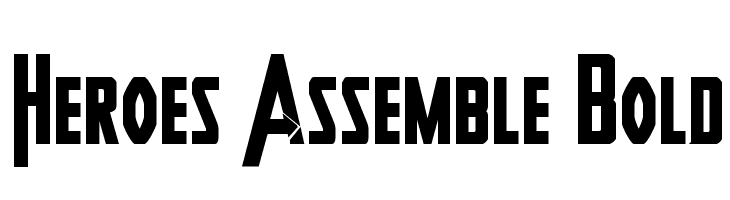 Heroes Assemble Bold  Frei Schriftart Herunterladen