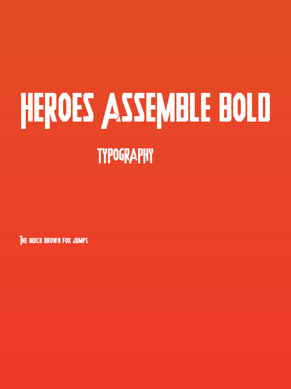 Heroes Assemble Bold Poster