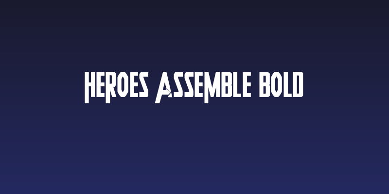 Heroes Assemble Bold Social Header