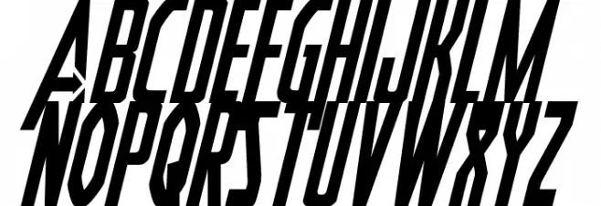 Heroes Assemble Condensed Italic Font Litere mari