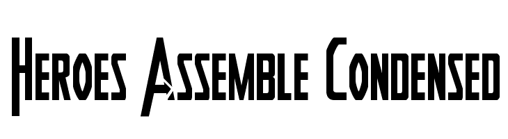 Heroes Assemble Condensed  Fuentes Gratis Descargar