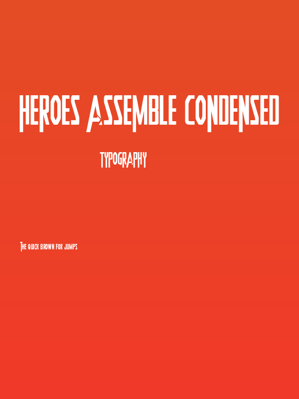 Heroes Assemble Condensed Poster