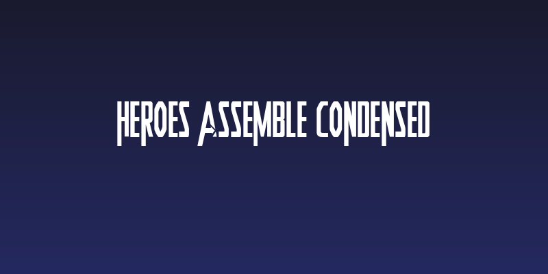 Heroes Assemble Condensed Social Header