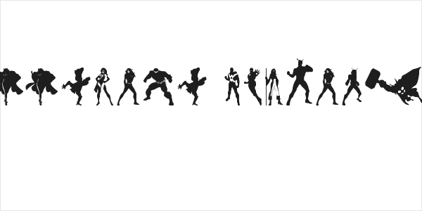 Heroes Assemble Dingbats Regular Logo