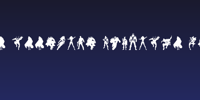 Heroes Assemble Dingbats Regular Social Header