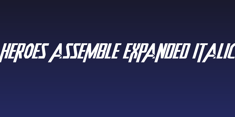 Heroes Assemble Expanded Italic Social Header