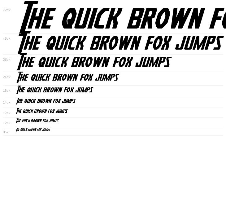 Heroes Assemble Expanded Italic Waterfall