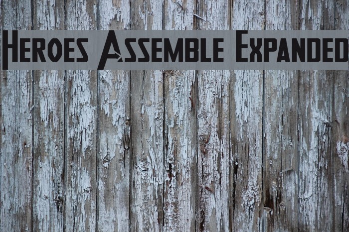 Heroes Assemble Expanded Font examples