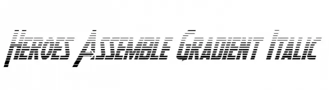 Heroes Assemble Gradient Italic 