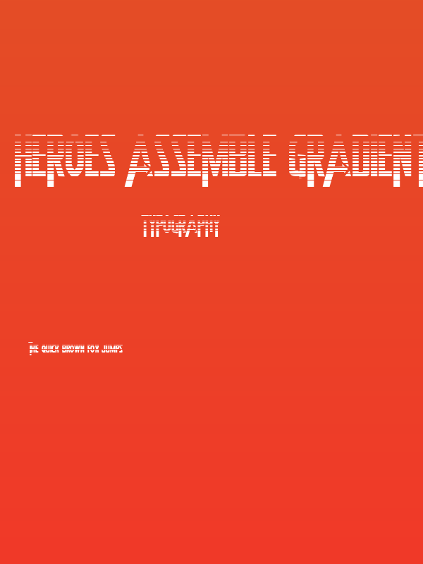 Heroes Assemble Gradient Regular Poster