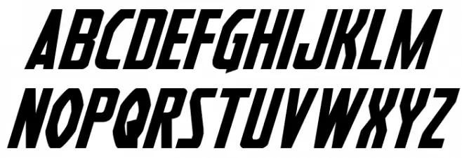 Heroes Assemble Italic خط أحرف صغيرة