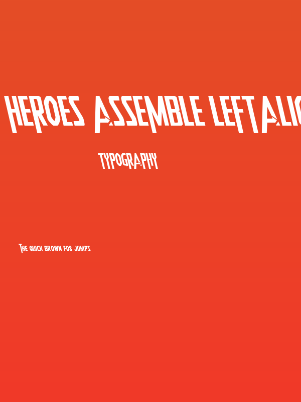 Heroes Assemble Leftalic Poster