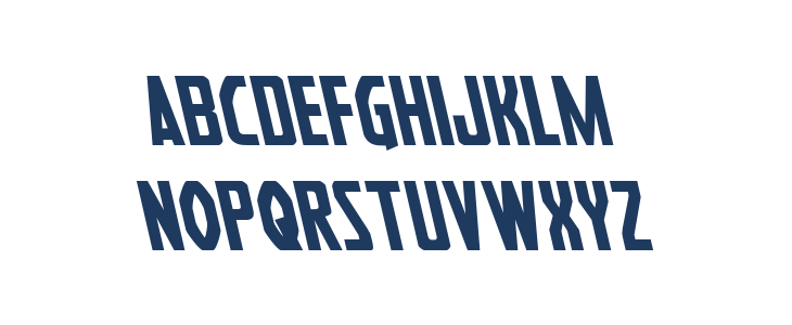 Heroes Assemble Leftalic Lowercase