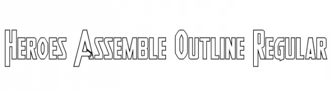 Heroes Assemble Outline Regular 
