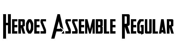 Heroes Assemble Regular  Frei Schriftart Herunterladen