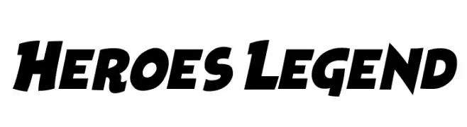 Heroes Legend  les polices de caractères gratuit tlcharger