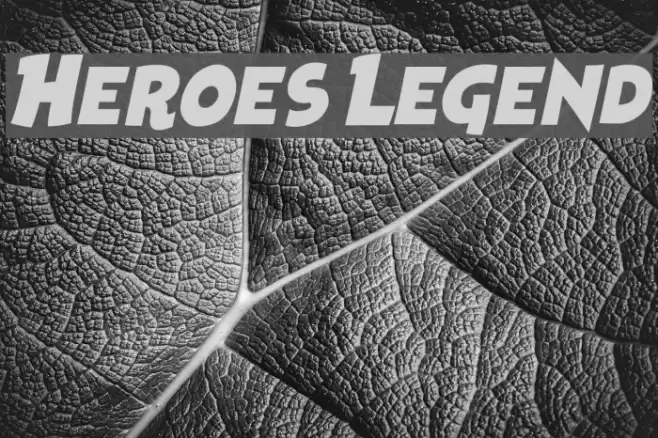 Heroes Legend Font examples
