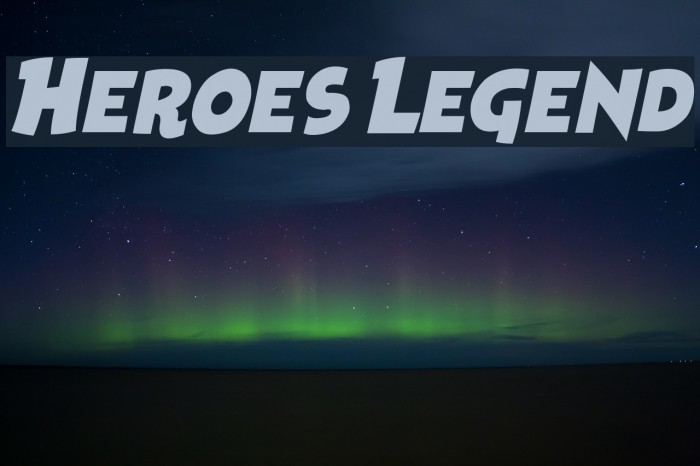 Heroes Legend Font examples