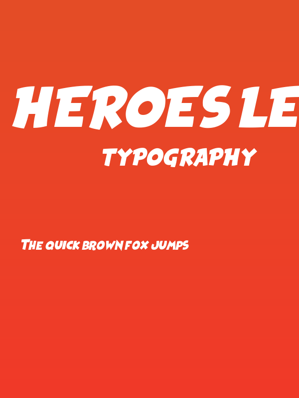 Heroes Legend Poster