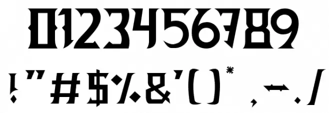 Heroes Font OTHER CHARS