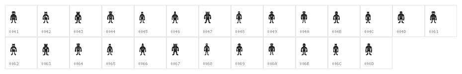 Heroez Regular Character Map