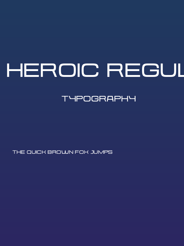 Heroic Regular Poster
