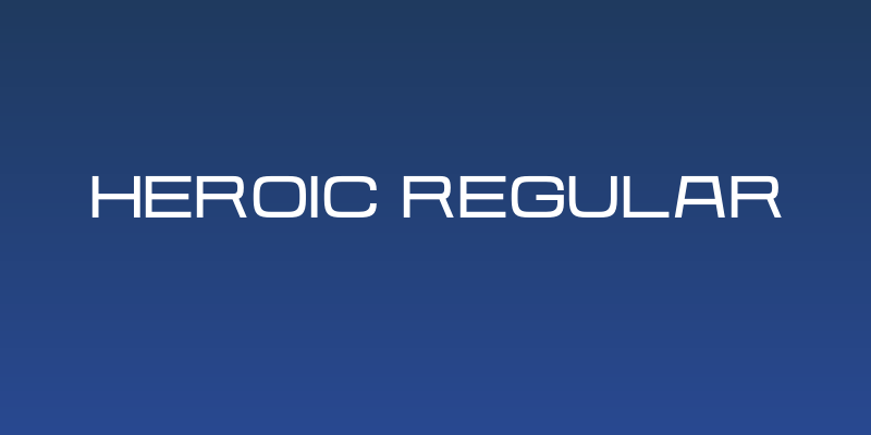 Heroic Regular Social Header