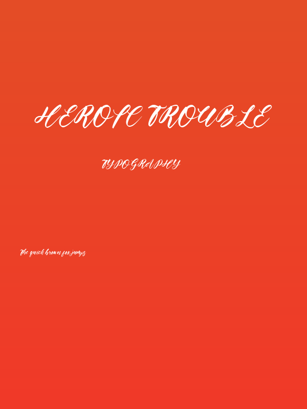 Heroic Trouble Poster