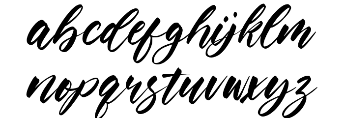 Heroic Trouble Font LOWERCASE