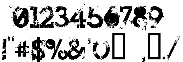 Heroin 07 Font OTHER CHARS