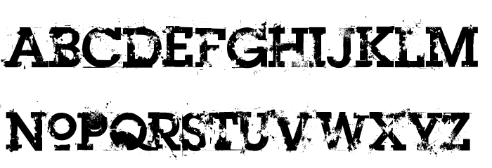 Heroin 07 Font LOWERCASE