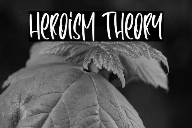 Heroism Theory Font examples