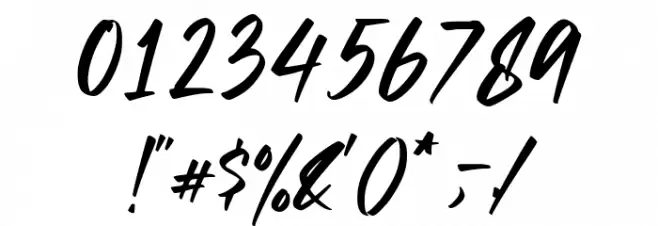 Herojuana Demo Version Font OTHER CHARS