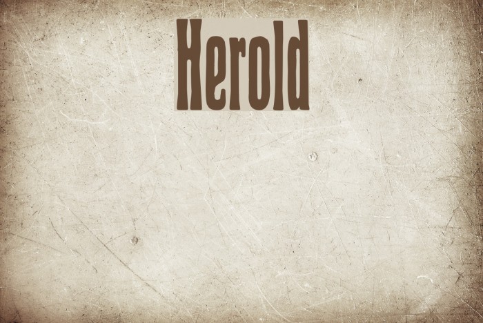 Herold Font examples