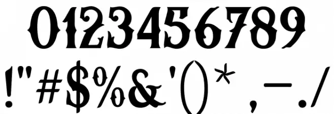 Herosita Font OTHER CHARS