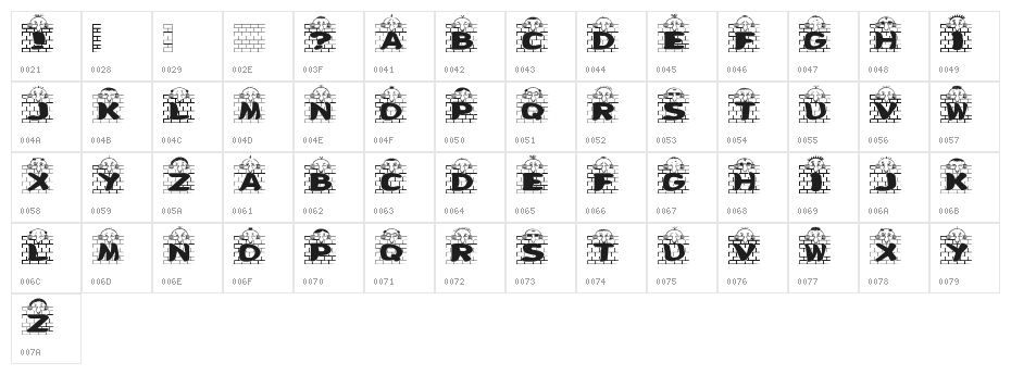 Herr Mueller 1 Character Map