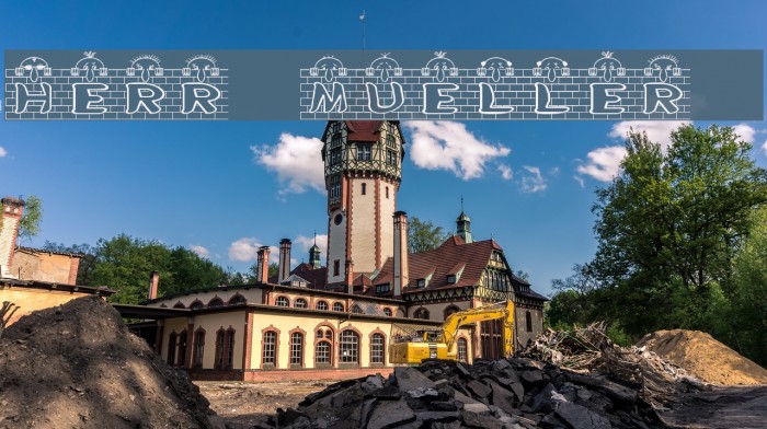 Herr Mueller 2 Font examples