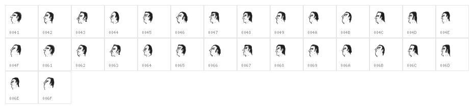 Herr Regular Character Map