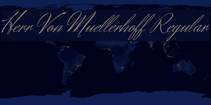 Herr Von Muellerhoff Regular Font examples