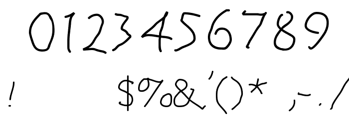 HerrCoolesWriting Font OTHER CHARS