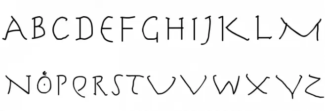HerrCoolesWriting 字体 大写