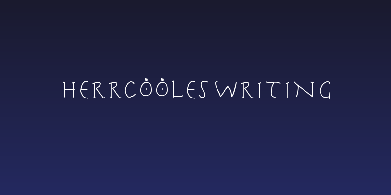 HerrCoolesWriting Social Header
