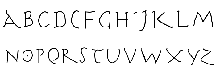HerrCoolesWriting Font LOWERCASE
