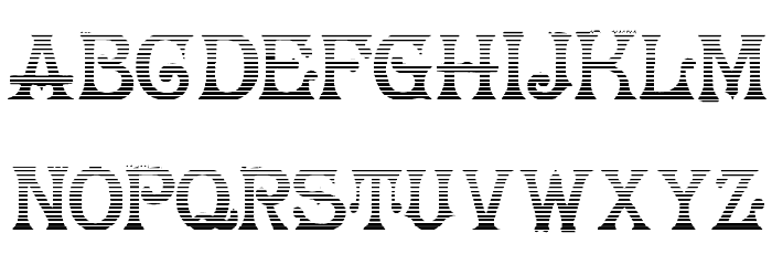 HerrFoch Gradient Font LOWERCASE